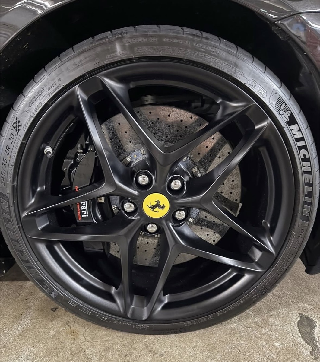 Ferrari wheel, after repair