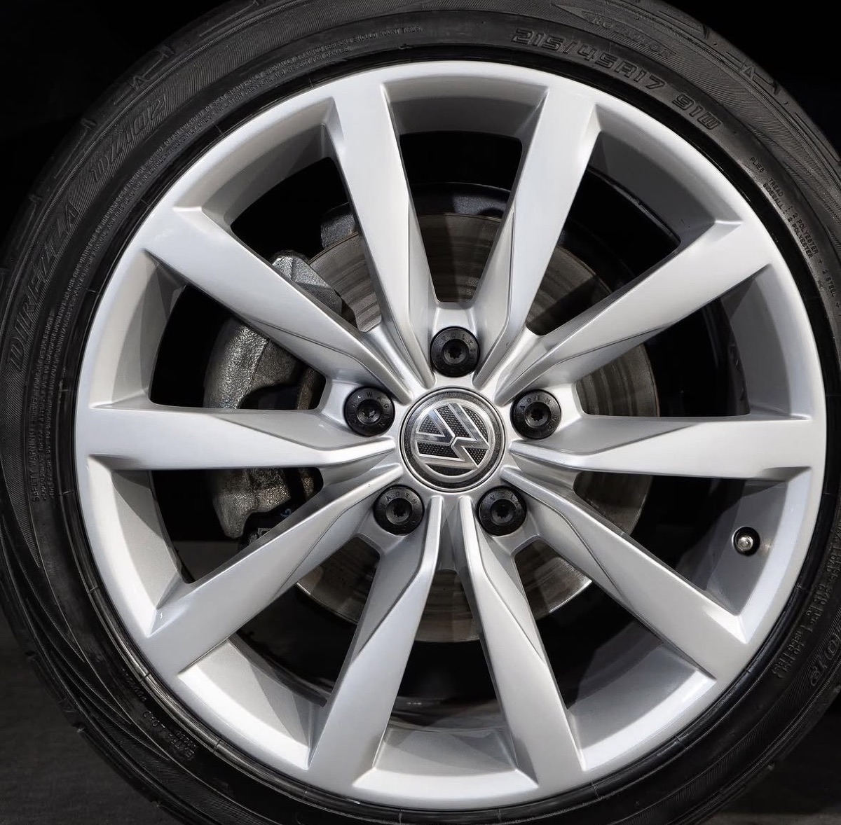Volkswagen wheel, after repair